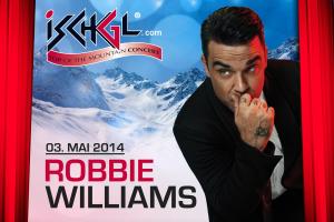 Am 03.05.2014 beehrt Robbie Williams Ischgl